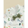 thumbnail image 5 of Toddler Baby Boy Easter Day Outfit Bowtie Short Sleeve Shirt Top and Shorts Easter Gentleman Set, 5 of 9