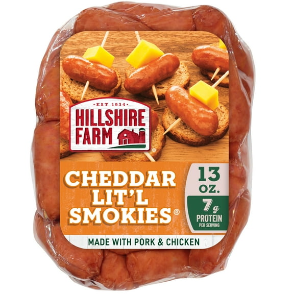 Hillshire Farm Cheddar Lit'l Smokies Smoked Sausage Links, 13 oz