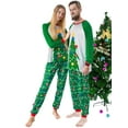 thumbnail image 3 of QAFOPEH Women Christmas Print Raglan Sleeve Top With Long Pants Family Pajamas Sets, 3 of 4