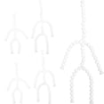 thumbnail image 2 of Figura de esqueleto articulado de muñeca, esqueleto móvil, marco de marioneta de plástico, suministro de marioneta ajustable, 6 uds., 2 of 6