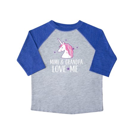 

Inktastic Mimi and Grandpa Love Me Unicorn Gift Toddler Toddler Girl T-Shirt