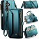 thumbnail image 1 of Funda de cuero Compatible con Samsung Galaxy S25 FE, [Bloqueo RFID] Cartera Multifuncional, Bolso, Funda de cuero con Ranuras para Tarjetas, Pata de Cabra, Bandolera Cruzada para Mujer, Hombre, 1 of 8
