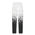 thumbnail image 5 of Herrnalise Men's Joggers Cargo Pants Summer Casual Fashion Gradient Printing Elastic Waist Straight Trousers Ripped Denim Pants for Men For White,XL, 5 of 5