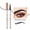 Black, variant on 4 Tip Eyebrow Pencil with Spoolie Brush, Hair Like Brow Pen for Natural Looking Brows, Long Lasting Eyebrow Makeup for Filling Shaping Defining Brows.(Light Brown)