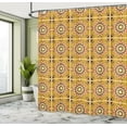 thumbnail image 4 of Ambesonne Ethnic Shower Curtain, Traditional Ceramic Pattern, 69"Wx75"L, Earth Yellow Multicolor, 4 of 4