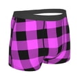 thumbnail image 3 of Haiem Purple Black Buffalo Plaid Men's Boxer Briefs, Every Day Comfort Stretch Cotton Moisture-Wicking Underwear-XX-Large, 3 of 9