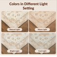 thumbnail image 7 of Design&I 8'x10' Washable Area Rug Extra Large Skid-Resistant Low Profile Neutral Vintage Medallion With Distressed Floral Scroll And Border for Living Room, Family, 7 of 7