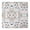 Floral Pattern Beautiful, variant on Vibrant Boho Flowers Design Elastic Tablecloth, 34 Inch Square Washable Fabric Cover for Kitchen Breakfast Nook and Party Decor