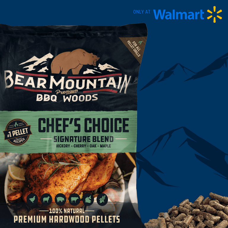 Bear Mountain Premium BBQ Woods Chef s Choice BBQ Wood Pellets 20 lbs. 1 Bag