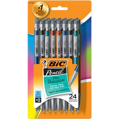 Bic Xtra Precision Mechanical Pencil Metallic Barrels Fine