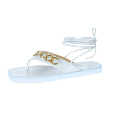 

Square Toe Thong Sandals for Womens Flat Sandals Strappy Straps Platforms Dressy Sandals Cute Beach Travel Slipper Shoes Outdoor Flat Long Boots