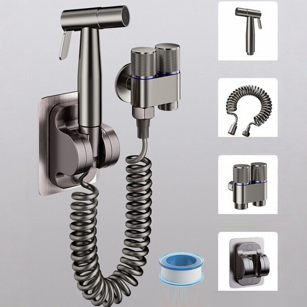 Dleadar Toilet High Pressure Flushing Nozzle Faucet Companion Bathroom Bidet Nozzle Set House