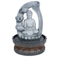 thumbnail image 2 of Resin Tabletop Fountain, Lightweight Buddha Statue Water Fountain Desktop Fountain, Tabletop For Home Table Office EU Plug 220V, 2 of 8