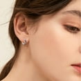thumbnail image 3 of Midir&Etain Sun and Moon Earrings 925 Sterling Silver Star Hoop Huggie Earrings Hypoallergenic Moon Sun Star Jewelry Mothers Day Gifts for Women, 3 of 7