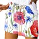 thumbnail image 1 of Mujeres Pantalones Cortos Ilustración de Verano Casual Encaje Hasta el Bolsillo Elástico, Pantalones Cortos Casuales para el Día Y el Ocio, 1 of 5