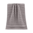 thumbnail image 2 of Celsvanis Hand Towel Soft Highly Absorbent Quick Dry Lint Free Face Towel Gentle Skin Friendly for Home Bathroom Daily Cleansing Use, Gray, 2 of 7