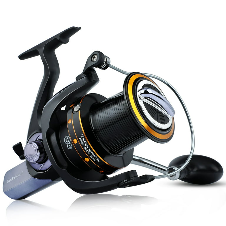 Sougayilang Spinning Fishing Reels 6000-11000 Series Surf Fishing Reel with Smooth 13+1 Stainless Ball Bearing for Saltwater Freshwater, Size: 9000