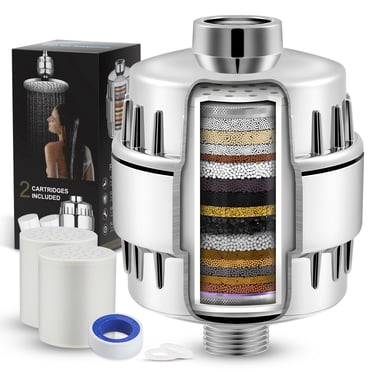 20-Stage Shower Filter - Removes Chlorine, Heavy Metals, Fluoride | Softens Hard Water 1 thumbnail image