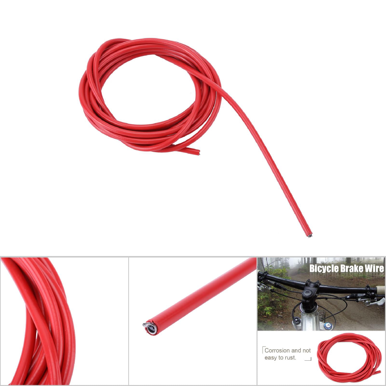 Kit Câbles De Frein Téflon Jaune – Avant Et Arrière – Universel Pour Vélo Route/VTT – NEUF