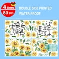 thumbnail image 5 of Sm:)e 4 Sheets 80PCS Sunflower Vase Today is a Good Day Summer Window Sticker, Glass Home Classroom Office Shop Display Decoration Reusable Party Supplies, 5 of 6