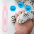 thumbnail image 2 of KONTONTY Pink Electric Pet Hair Trimmer with Low Noise and USB Rechargeable for ABS Material, 2 of 8