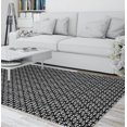 thumbnail image 2 of Carved Grid Black Area Rug by Kavka Designs, 2 of 3