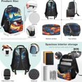 thumbnail image 4 of Bulopur Shark Kids Backpack Set for Boys 4 Pcs Lightweight School Backpack with Lunch Bag, Pencil Case & Water Bottle Cover for 9-12 Years Old, 4 of 7