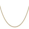 thumbnail image 3 of Auriga Fine Jewelry 14K Yellow Gold 1.6 mm Round Open Link Cable Chain Necklace for Women 22", 3 of 7