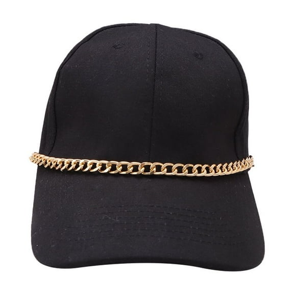 XmhyTop-A Hat Chains Accessories 2 Pcs 11-inch Vintage Chains for Baseball Caps, Stylish Hat Decoration,C06