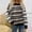 Black, variant on Ernkv Women's Top Plus Size T-Shirts For Girlfriend Wife Daughter Round Neck Long Sleeve Argyle Graphic Winter Warm Sweater Comfy Casual Dressy Loose Pullover Blouse Black L