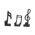 thumbnail image 2 of Estatuas modernas Colco 3 uds escultura símbolo musical resina negro, 2 of 8