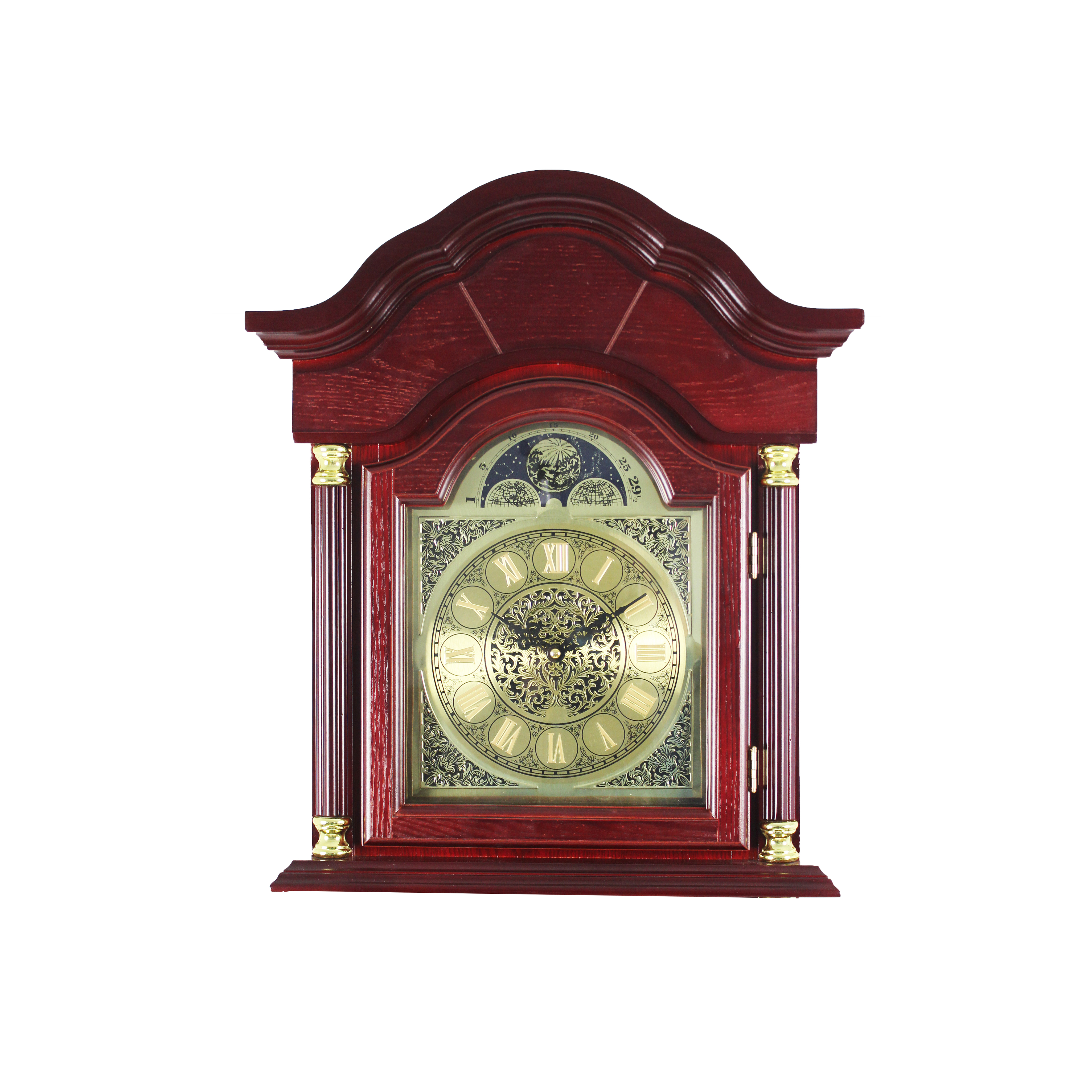 72" Floor Standing Grandfather Clock Cherry Finish