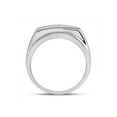 thumbnail image 4 of 14kt White Gold Mens Round Diamond 5-stone Wedding Ring 5/8 Cttw, 4 of 4