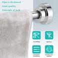 thumbnail image 2 of serony Tringle de Douche Télescopique en Acier Inoxydable Sans Perçage Tringle de Bain Réglable 80cm, 2 of 6