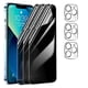 thumbnail image 1 of for iPhone 15 Pro 3 Pack Soft Hydrogel Film Privacy Screen Protector +3 Pack Camera Lens Protector, Upgraded Non-breakable Flexible TPU(NOT Glass), 1 of 4