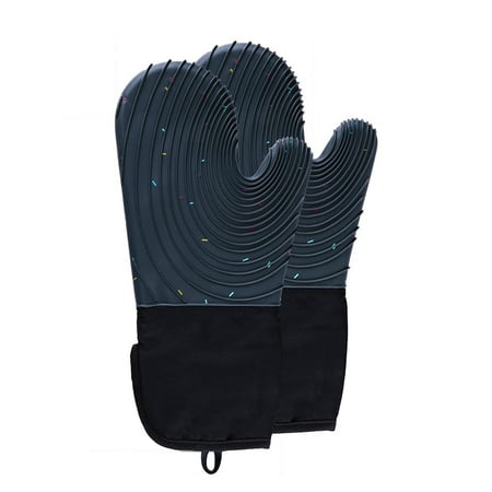

Oven Gloves Cooking Gloves with Double Oven Gloves Set Silicone Oven Gloves with Silicone Oven Mitts