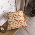 thumbnail image 5 of KLL Guinea Pigs And Mushrooms Decorative Throw Pillow Covers Velvet Soft for Couch Sofa Bedroom Living Room Outdoor (No pillow core)- 18"x18", 5 of 5