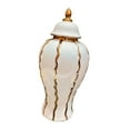 thumbnail image 1 of Organizador artesanal de arreglos florales en tarro de jengibre de porcelana tradicional 21cmx21cmx45cm, 1 of 7