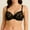 Black, variant on Adjustable Straps, Underwire, 2 Hook Closure Geo Lace Bra 38C