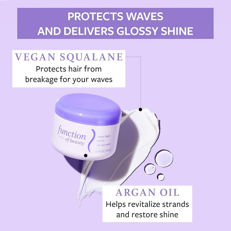 Function of Beauty Wavy Hair Mask Base with Vegan Squalene, 6.5 fl oz