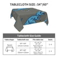 thumbnail image 3 of Zufioo Fun Riding Dinosaur Print Square Decorative Tablecloth, Wrinkle-resistant, Waterproof and Oil-resistant Tablecloth Coffee Table Cloth, Suitable for Restaurants-54"x54", 3 of 8