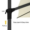 thumbnail image 4 of Abba Patio 10’ Outdoor Hanging Umbrella Patio Sun Shade Offset Market Cantilever Umbrella, Beige, 4 of 7