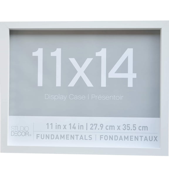 2 Pack Fundamentals 11" x 14" White Shadow Boxes by Studio Decor