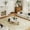 Light yellow, variant on Jakolive 5'×7' Retro Inspired Indoor Area Rug, Non Slip, Machine Washable, Low Pile Printed Style Perfect for Living Room, Bedroom, Dining Room & Home Office