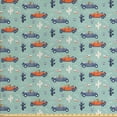 thumbnail image 1 of Cartoon Fabric by the Yard, Dogs Driving Through Cactus and Skulls Deserted Area Funny Graphic Illustration, Decorative Upholstery Fabric for Sofas and Home Accents, Multicolor by Ambesonne, 1 of 4
