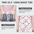 thumbnail image 6 of Pioneer Flower Floral Print Pattern Apron for Women and Men, Cotton Linen Waterproof with Pockets, Adjustable, 33x27 Inch for Kitchen, Gardening, BBQ, Salon, 6 of 6