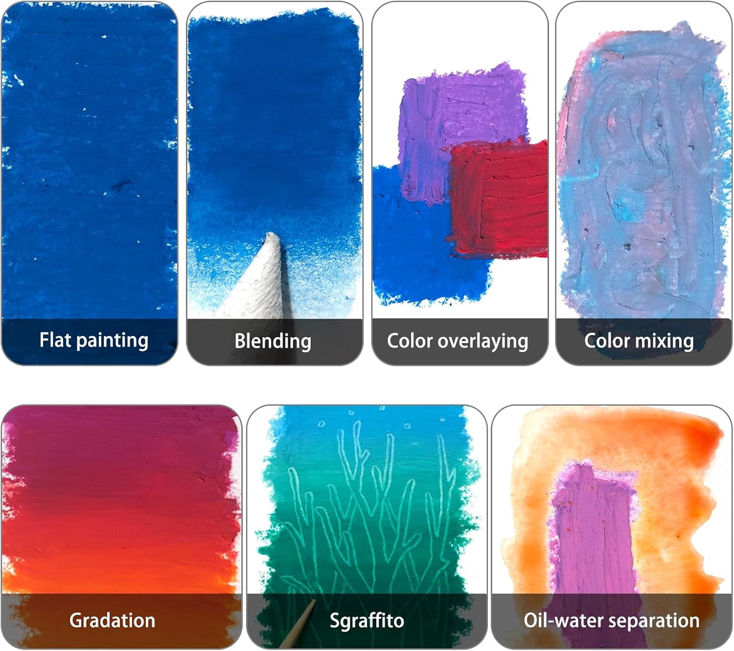 Macaron Oil Pastels Set of 36 Colors, Soft Oil Pastels for Art Painting, Drawing, Blending (10 x 70 mm)