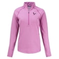 thumbnail image 2 of Women's Cutter & Buck  Pink Houston Texans Peshastin Eco Fleece Recycled Half-Zip Top, 2 of 3