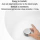 thumbnail image 3 of Bette Bath Stopper, 70 Mm, With Double Seal, Height Adjustable, Universal Bath Stopper, Sink Valve, Hardened Brass With Chrome Finish, Rust Proof Bat_, 3 of 5