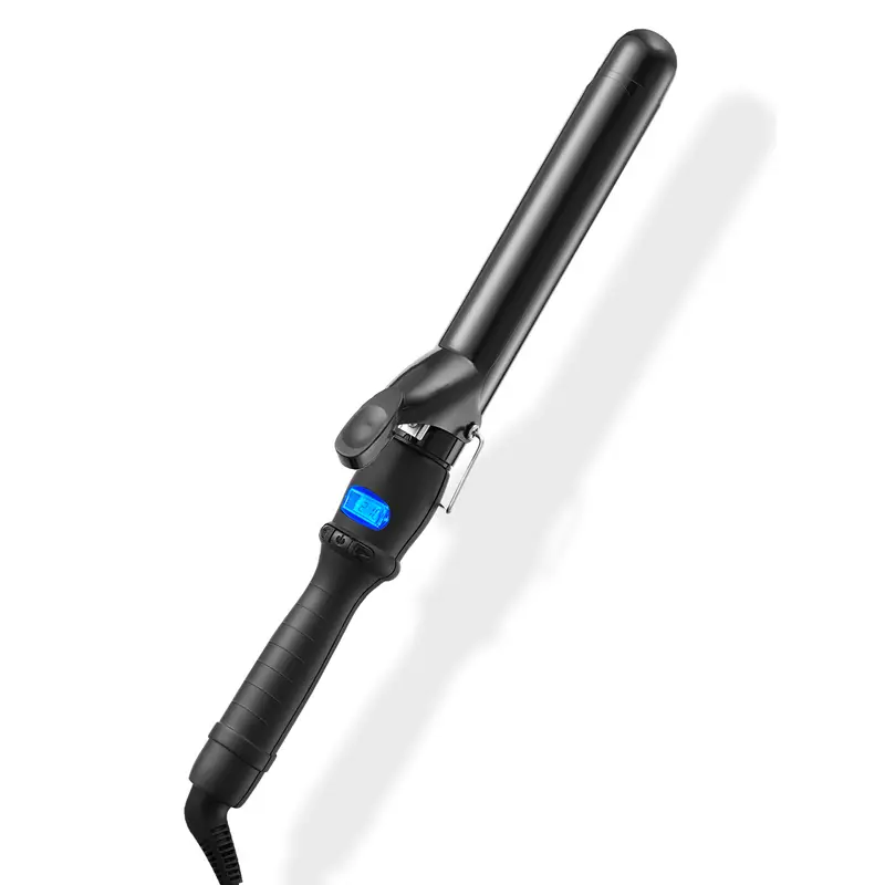 Professional 32mm Ceramic Clipped Curling Iron - Negative Ion Hair Curling Wand